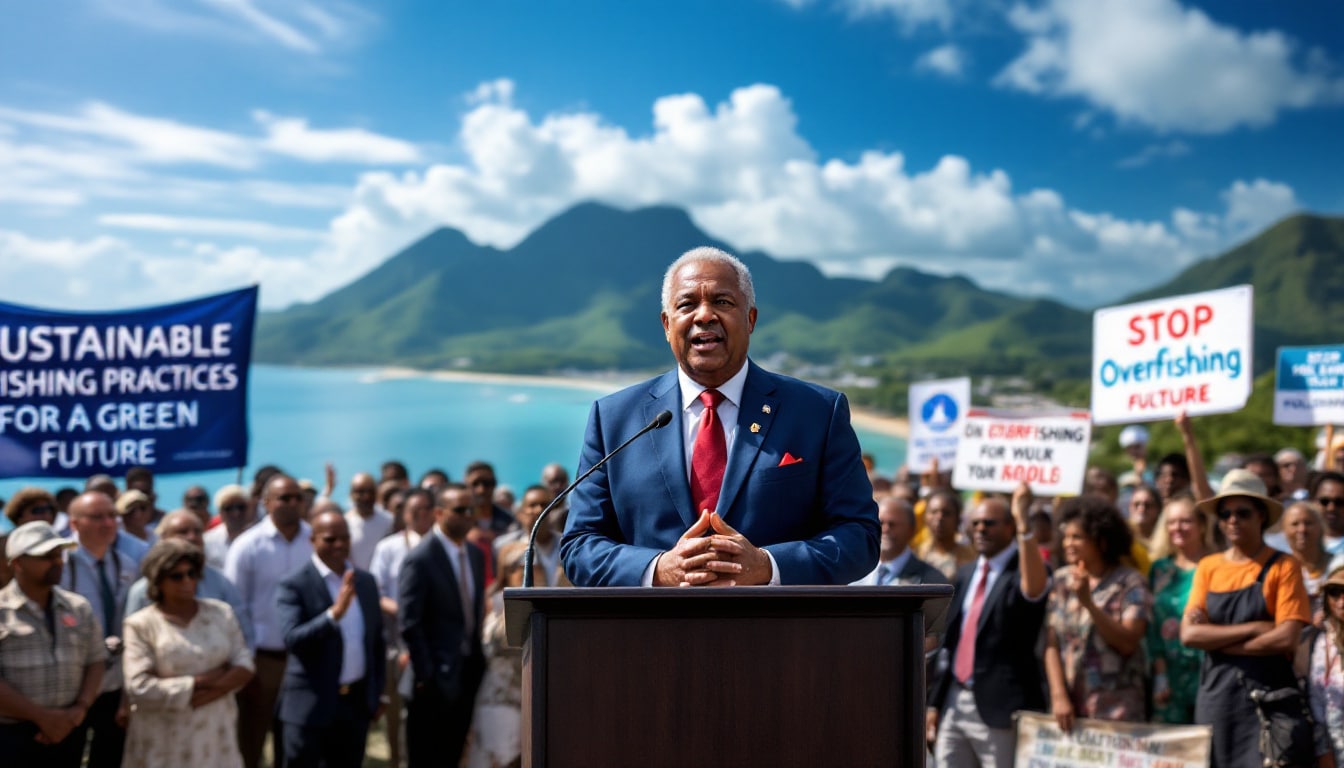 during the honiara summit, marape emphasizes the urgency of intensifying actions against illegal fishing, calling for international collaboration to protect our marine resources and ensure the sustainability of the oceans.