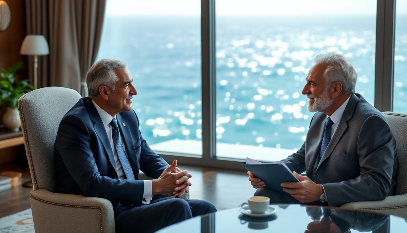 discover the fruitful exchanges between the president of the SCA and the Italian ambassador on cooperation in maritime tourism, a key issue for the development and promotion of maritime destinations.